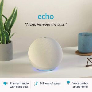 Refurbished Echo (4th Gen) | Premium sound powered