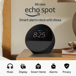 Refurbished Echo Spot (latest model), Smart alarm clock