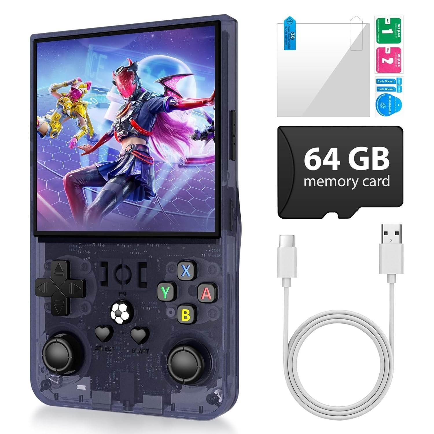 Refurbished R36Max Handheld Game Console, 4.0 Inch