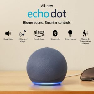 Refurbished Echo Dot (5th Gen) | Smart speaker with Bigger sound